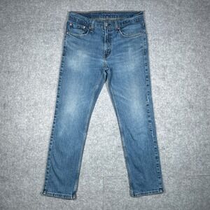 Levi's 514 Denim Jeans Mens 32x30 Blue Straight Leg Casual Classic Workwear